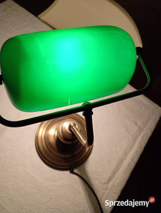 Lampa biurkowa bankierska łódzkie Zduńska Wola