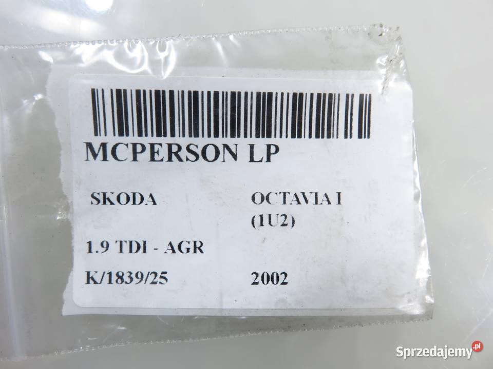 MCPERSON LEWY PRZEDNI SKODA OCTAVIA I 19 TDI