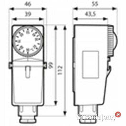 Termostat przylgowy BRC Afriso 2090 st C nastawa Stargard sprzedam