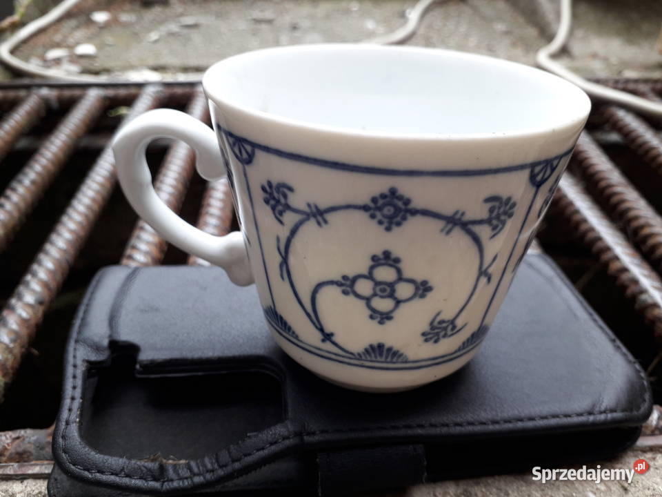 Duży zestaw porcelanowy wzór słomkowy