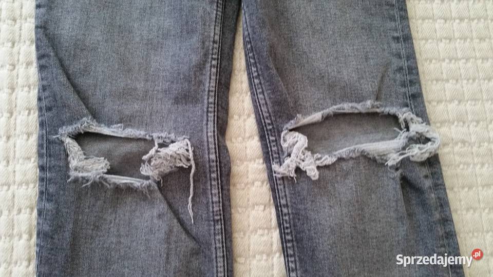 Spodnie damskie ZARA Split Skinny 36 Bez wzoru