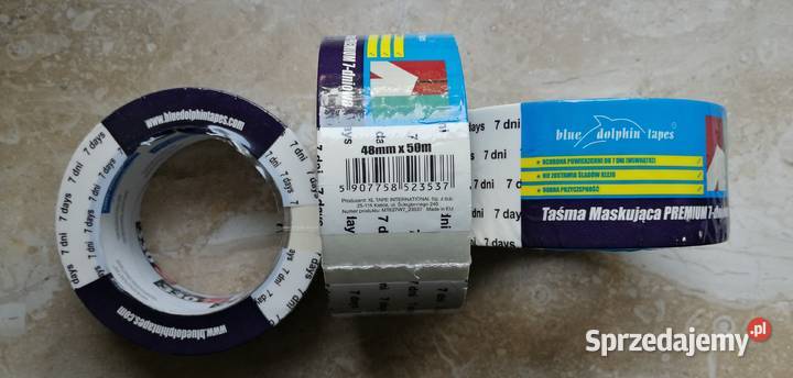 Taśma malarska Blue Dolphin 48mmx50m 7 dni Warszawa