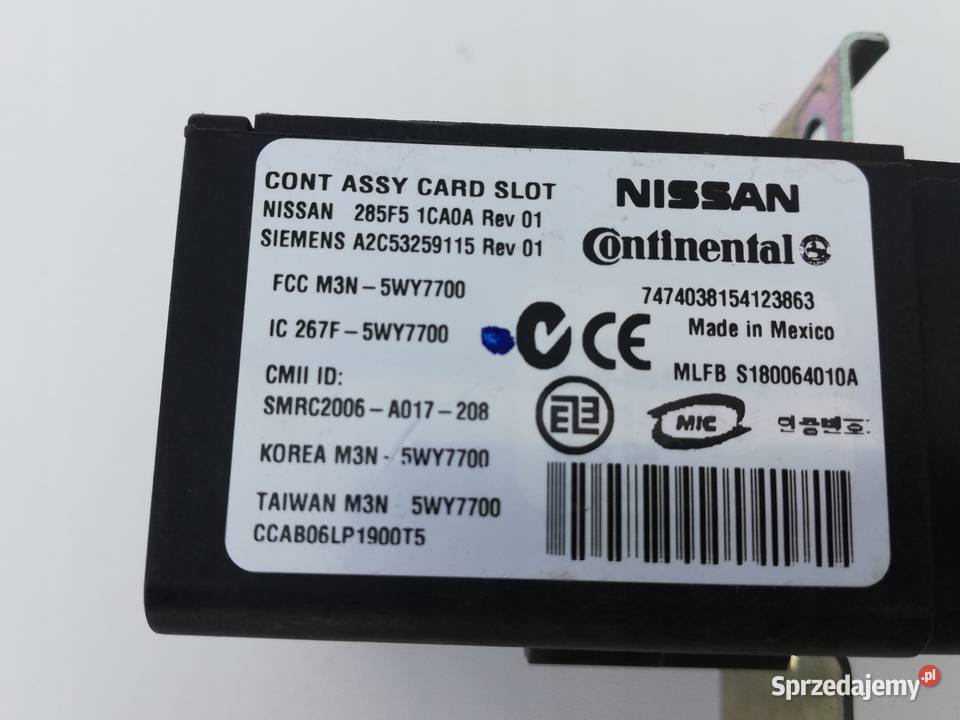 MODUŁ STEROWNIK STACYJKI INFINITI QX70 FX30d osobowe Układ elektryczny Nowy Tomyśl