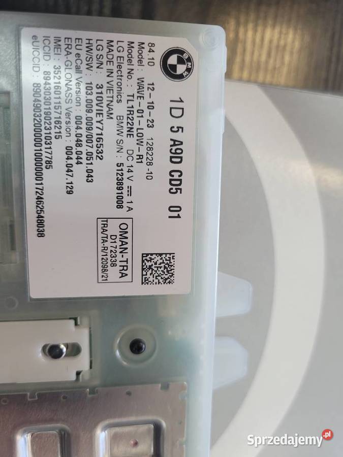 MODUŁ BMW TL1R22NE 1D5A9DCD01 1D5A7C81101 Pozostałe Radom sprzedam