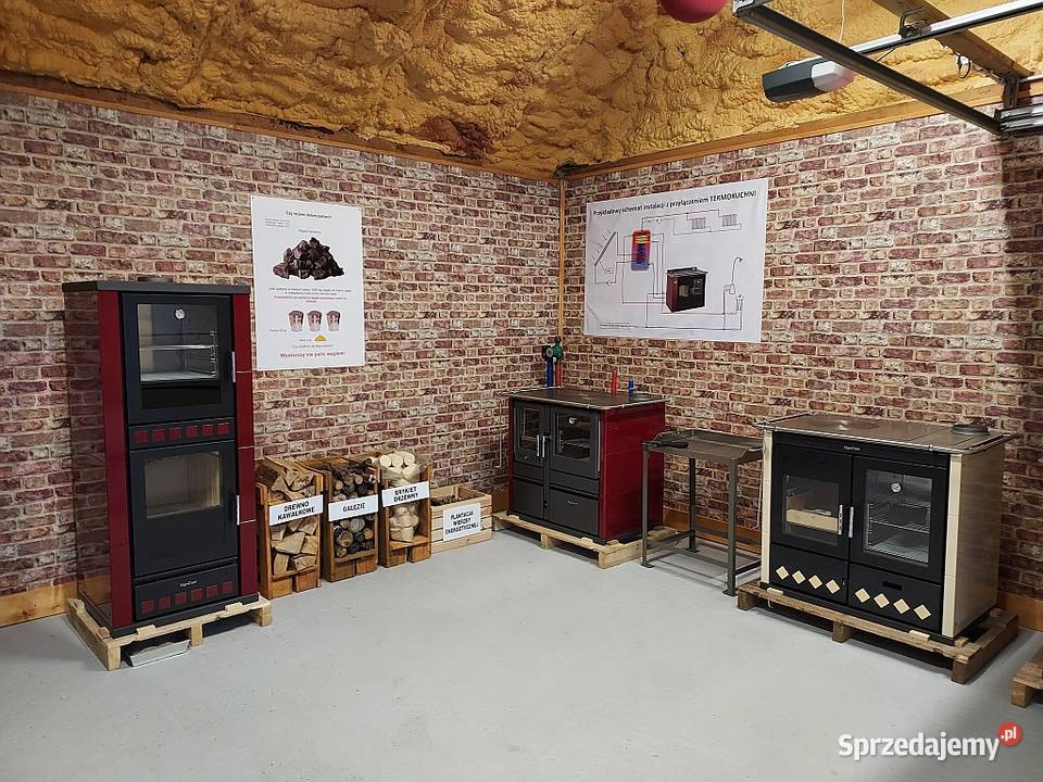 Kominek Piec CO z piekarnikiem Moc 114 kW Głogoczów