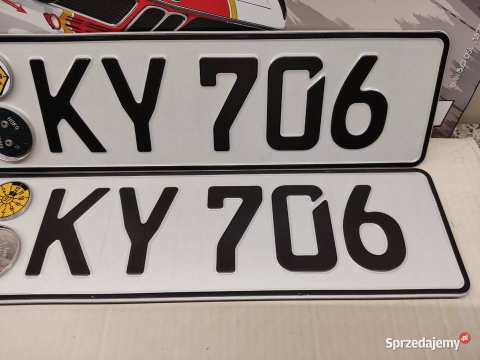 Tablica rejestracyjna Niemcy 2 sztuki AKY706 opolskie Głuchołazy sprzedam