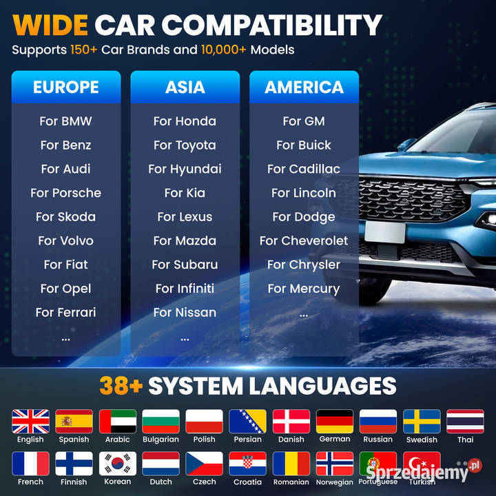 Tester diagnostyczny KINGBOLEN K8 PRO Dożywotnia Wrocław