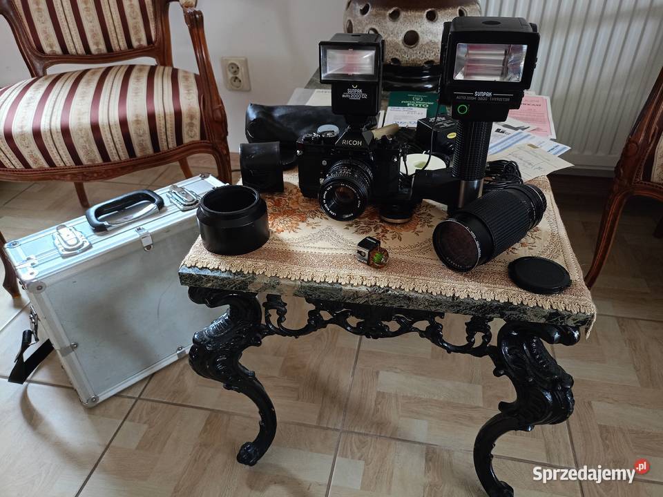 Zabytkowy Zestaw Fotograficzny Lustrzanka Japan wielkopolskie Drawski Młyn