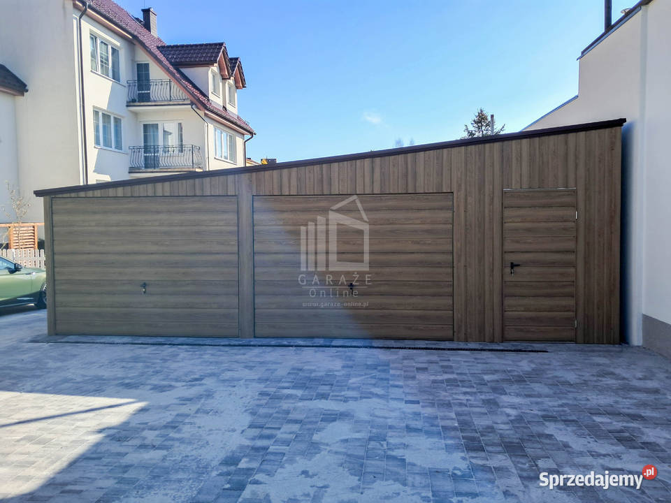 Garaż blaszany 8x6m 2x brama okno drzwi zachodniopomorskie Drawsko Pomorskie