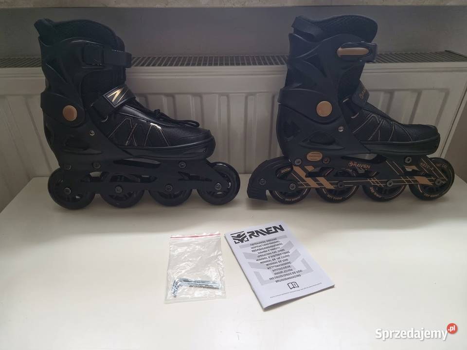 Rolki Raven 4x80 mm ABEC7 czarnezłote Warszawa