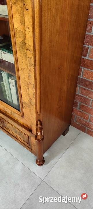 Piękna biblioteka witryna Ludwik Filip antyk Łagów