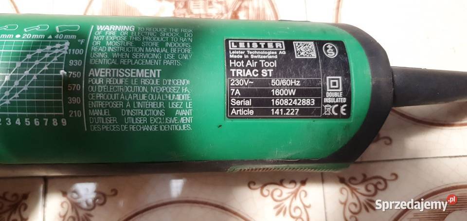 Leister Triac ST spawanie zgrzewanie Spawanie i zgrzewanie Jastrzębie-Zdrój