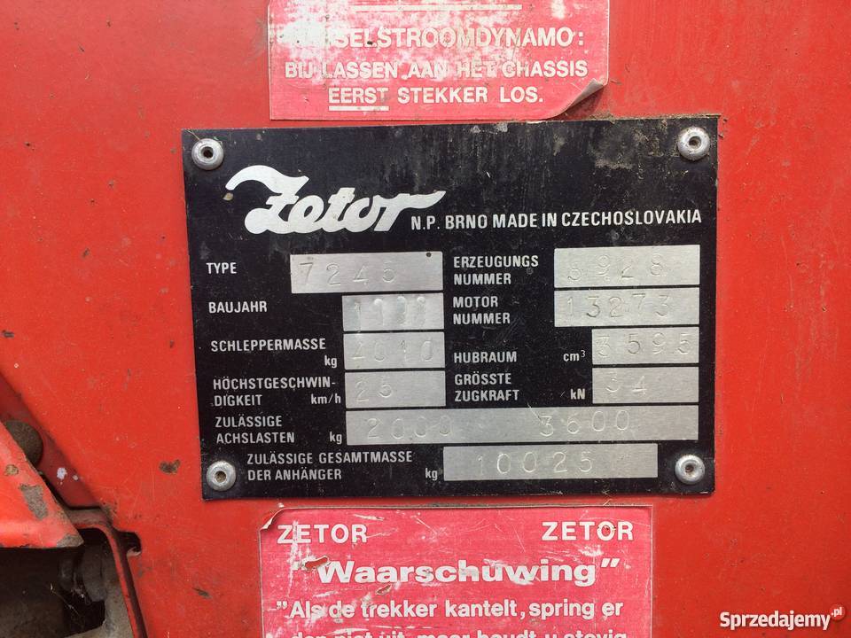 Zetor 7245 okazja Sempółki