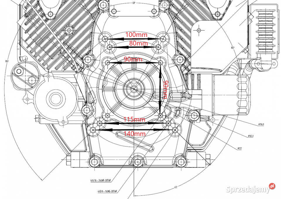 SILNIK RATO R670 SPALINOWY BENZYNOWY 22 WAŁ 254 Ogród Opalenica sprzedam
