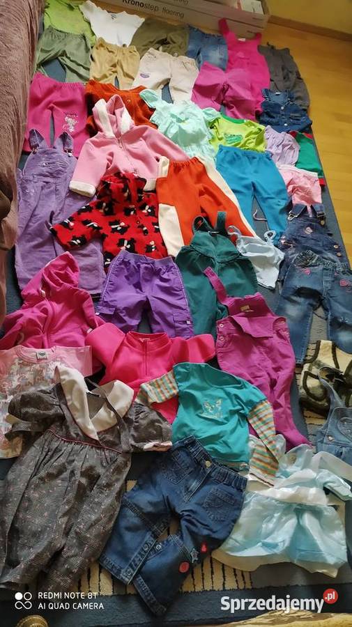 ubrania dziewczęce rozmiar 86 92 paka ubrań 86 Komplety i zestawy Poznań