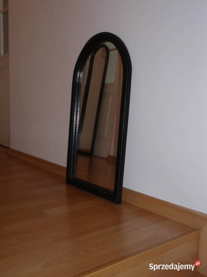 Lustra w drewnianych czarnych ramach Lustro łódzkie Łódź