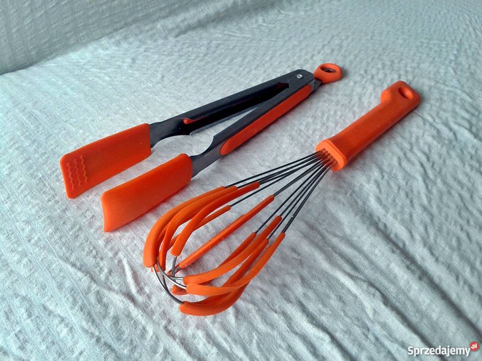 Silikonowe Łopatki Kuchenne Pomarańczowe NOWE Wyposażenie wnętrz Sosnowiec