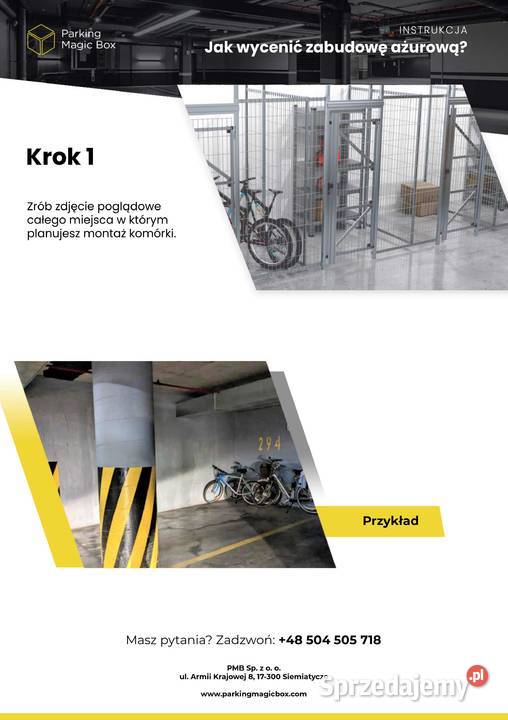Boksy garażowe komórki lokatorskie ścianki Pozostałe Kraków