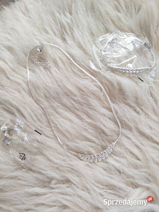 Avon Sparkling Leaves Zestaw biżuterii Naszyjnik podkarpackie Jasło