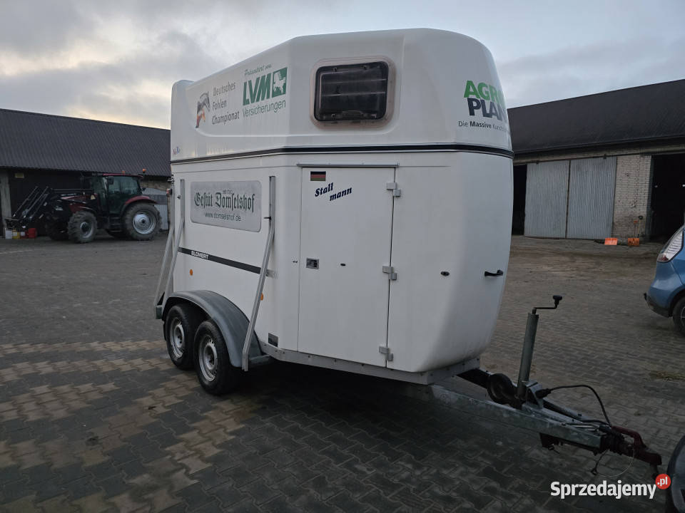 Przyczepa do przewozu koni zwierząt BLOMERT T2 1330kg Tymianki-Skóry sprzedam