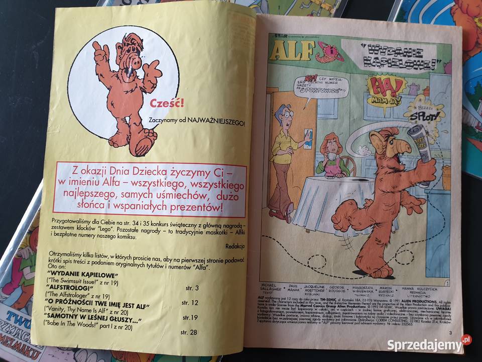 Alf zestaw 4 komiksów wydawnictwo TMSemic pomorskie
