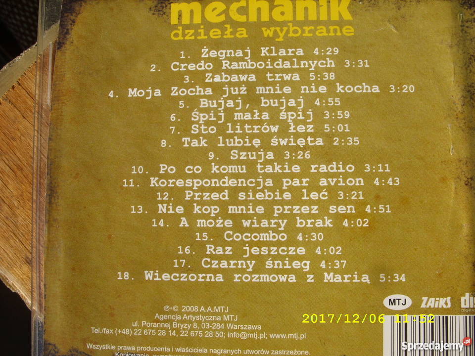 CD rock MECHANIKDZIELA WYBRANE
