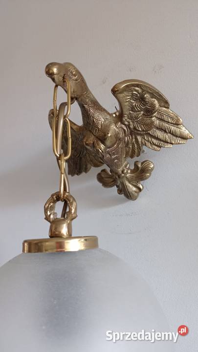 Mosiężne kinkiety z orłem Włocławek