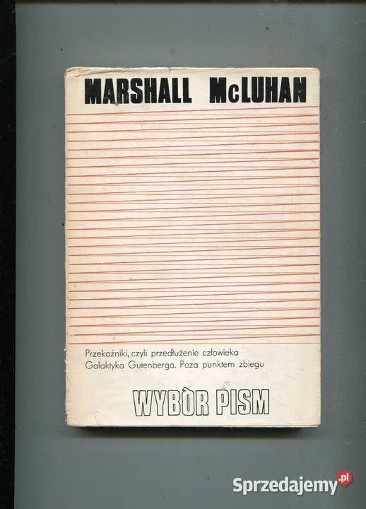 Wybór pism Marshall Mcluhan Szczecin sprzedam