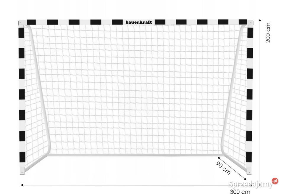Duża metalowa bramka piłkarska z siatką mocna Poznań