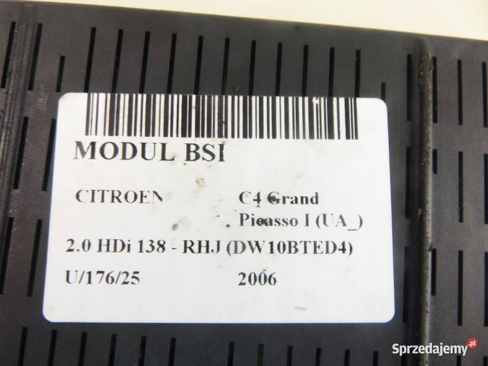BSI CITROEN C4 Grand Picasso I 20 HDi 9663510180