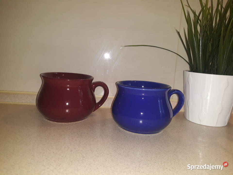 dwa kubeczki kubki kubek kolory na herbatę na Gdańsk