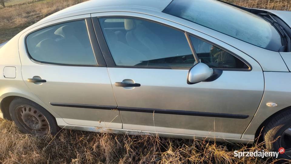 Drzwi kompletne lewe prawe przód tył Peugeot 407 osobowe wielkopolskie Książ Wielkopolski