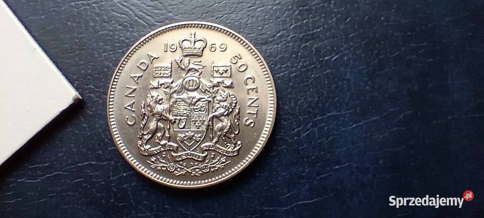 Stare monety 50 cent 1969 Kanada Lesko