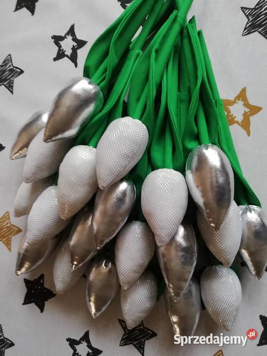 tulipany z materiału na dzień babci urodziny Rakszawa