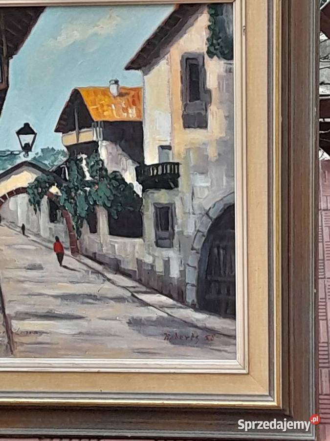 Roberts 58 Uliczka w Barcelonie obraz olejny Iłża