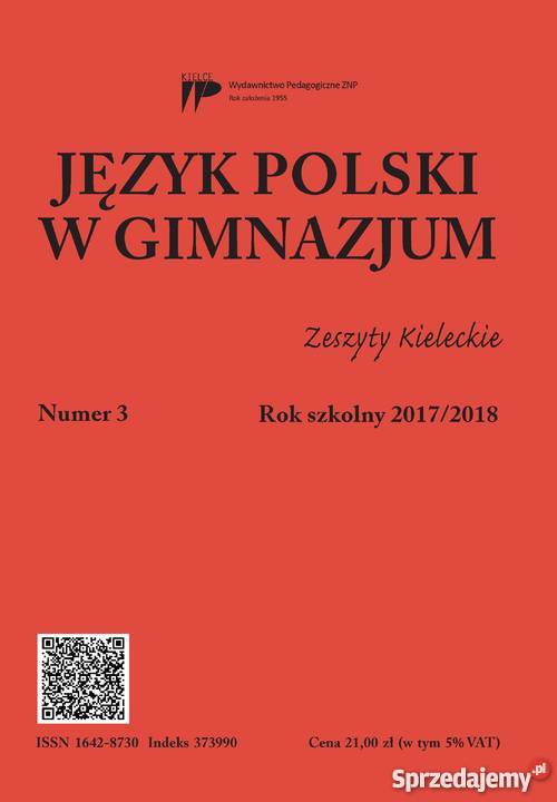 Język Polski w Gimnazjum 20172018 3 sprzedam