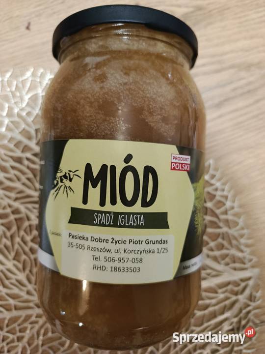 Miód spadziowy jodłowy z Podkarpacia 65 1 Rzeszów sprzedam