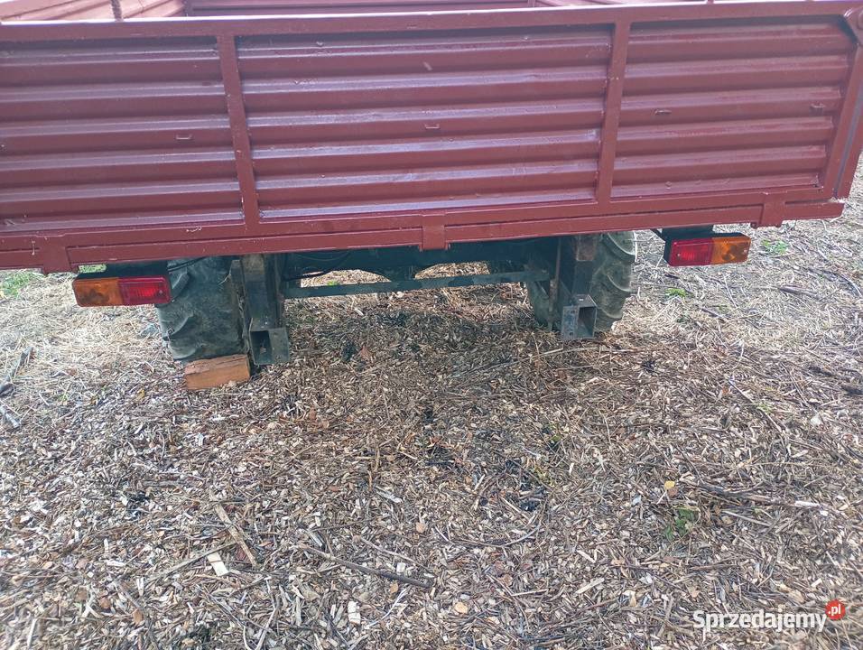 Przyczepa rolnicza z napędem do C330 i MF 255 Limanowa