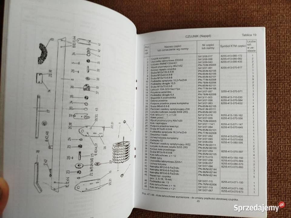 Katalog części zamiennych kombajn do zbioru Pozostałe lubelskie Lublin