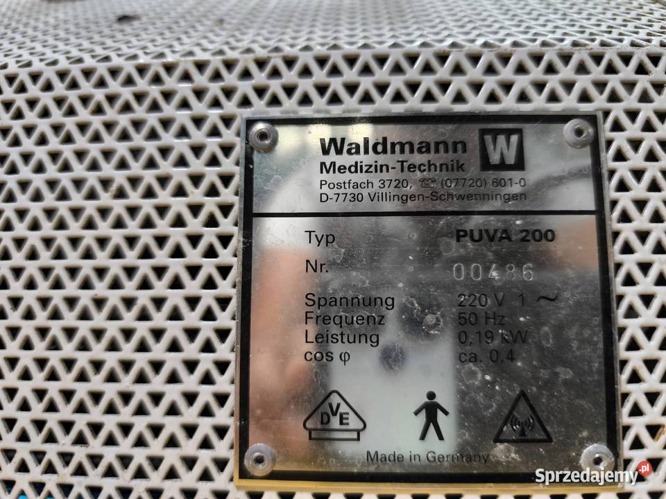 Lampa na łuszczycę bielactwo Waldman Puva 200 Jabłonna