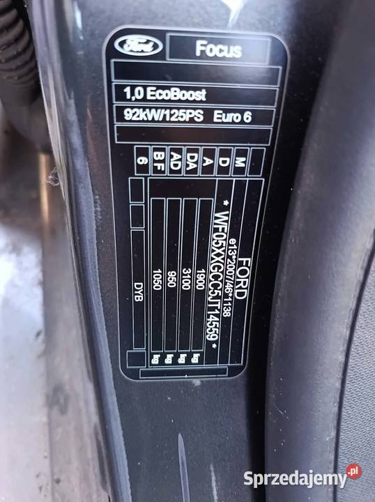 Ford Focus MK4 10 Ecoboost zdekompletowany z Warszawa