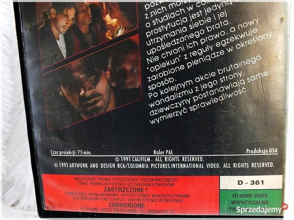 Kaseta VHS Film Angel In Red Thiller Anioł w thiller Żary