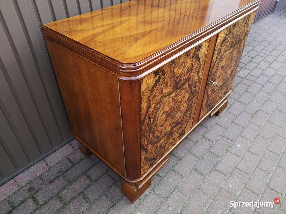 Komoda Pomocnik ARTDECO Orzech Stara Antyk Swarzędz