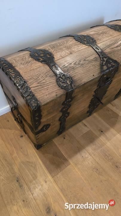 Stara oryginalna skrzynia XVIII wieczna Łódź