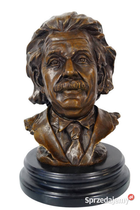ALBERT EINSTEIN Popiersie Figura z Brązu