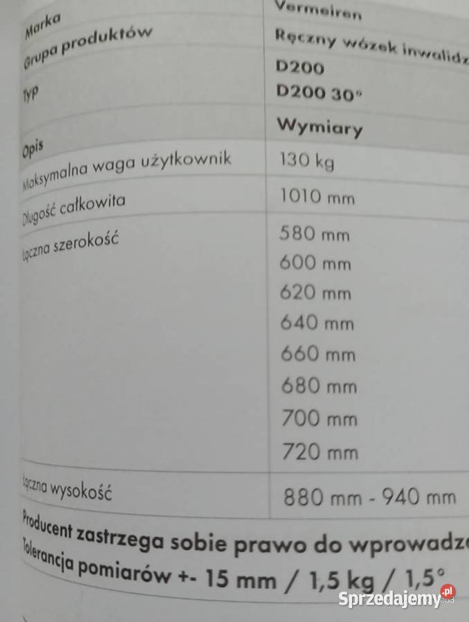 Wózek inwalidzki Sprzęt medyczny Pisz
