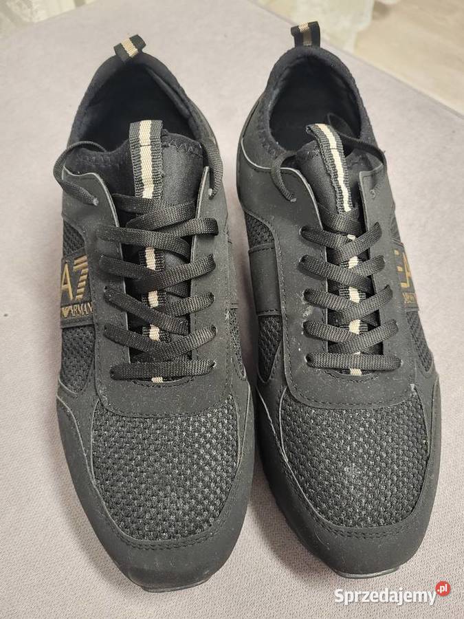 Buty EA7 Emporio Armani czarne że złotym napisem 27.5cm Chorzów