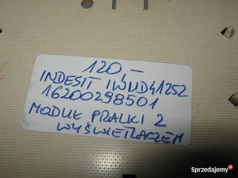 INDESIT IWUD 41252 16200298501 MODUŁ PRALKI Z Nowy Sącz