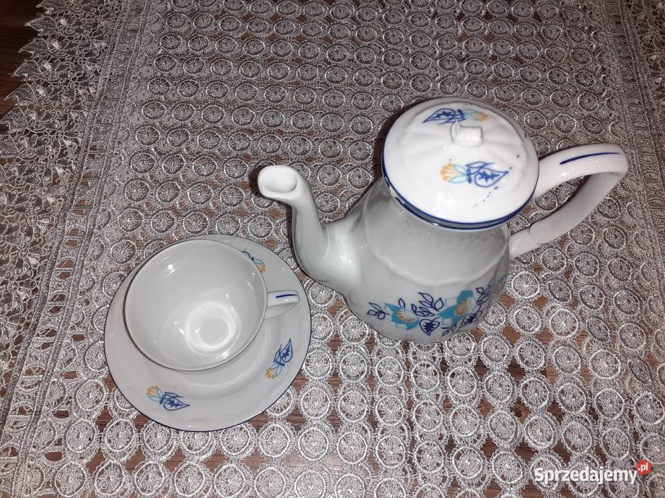 Dzbanuszek i filiżanka ze spodkiem Bogucice Sosnowiec