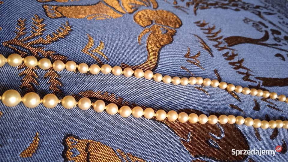 WIEKOWE DOJRZAŁE HERBACIANE PERŁY W NASZYJNIKU wielkopolskie Piła